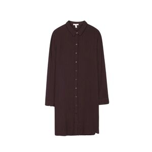 Eileen Fisher Organic Cotton Lofty Gauze Dress in Mulberry